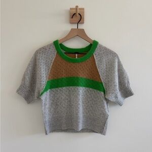 Free People 100% Cashmere Short Sleeve Sweater – Size S